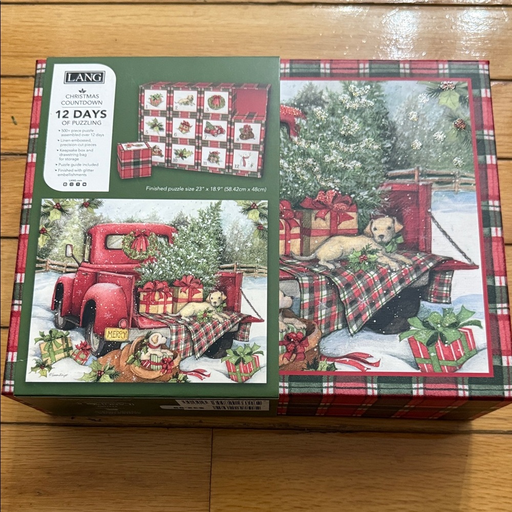 Christmas Countdown Puzzle - Red and Green Brand New